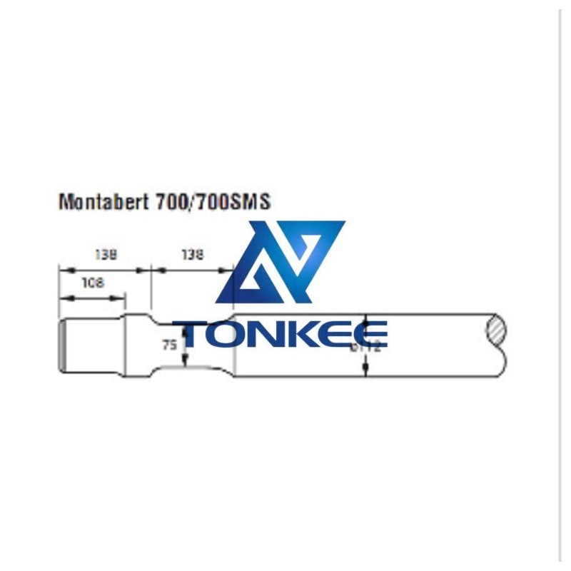  Montabert 700SMS, hydraulic hammer moil point 112mm, chisel Hydraulic breaker pipe driver | Partsdic®