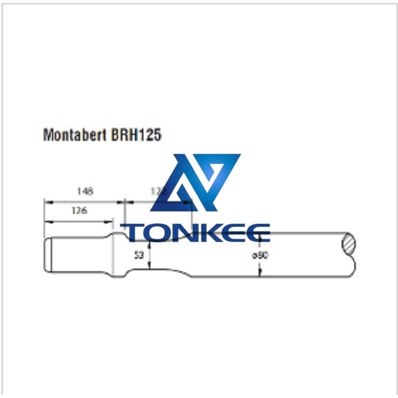 Hot sale Montabert BRH125 tool 80mm chisel Hydraulic breaker pipe driver | Partsdic®