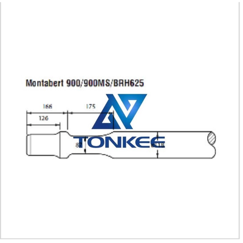 Montabert BRH625 foot 118MM, chisel hydraulic hammer breaker | Partsdic® 