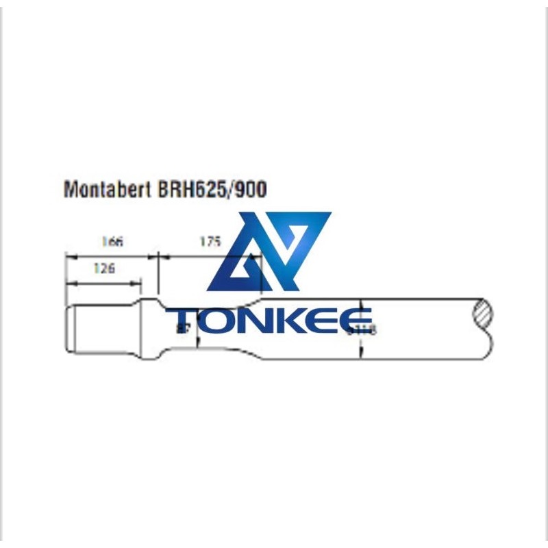  Montabert BRH625900, Hydraulic breaker chisel 118MM | Partsdic® 