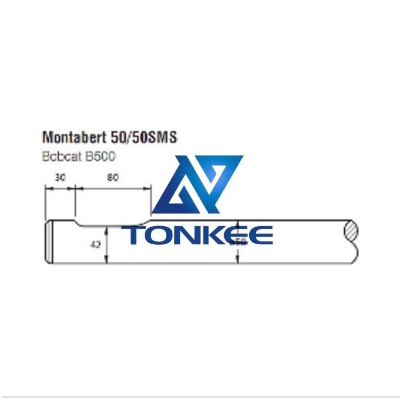 Montabert 50 ramming tool 50MM, chisel hydraulic hammer breaker | Partsdic®