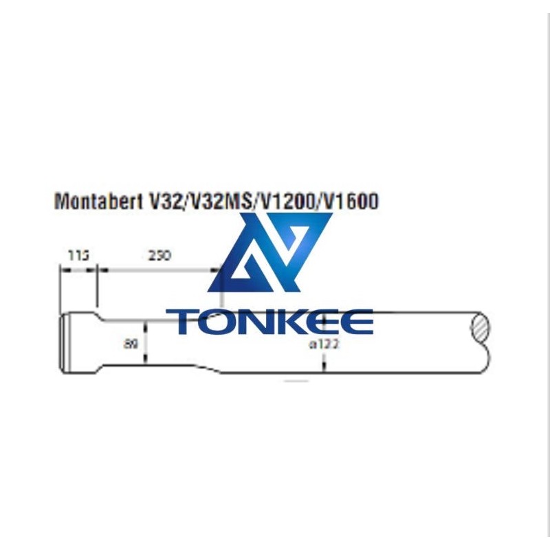 Montabert Rock breaker, V1200 tools 122MM, chisel hydraulic hammer breaker | Partsdic®