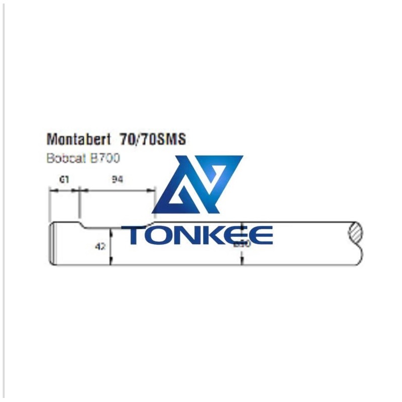 Montabert hydraulic hammer 70, chisel 50MM, chisel hydraulic hammer breaker | Partsdic®