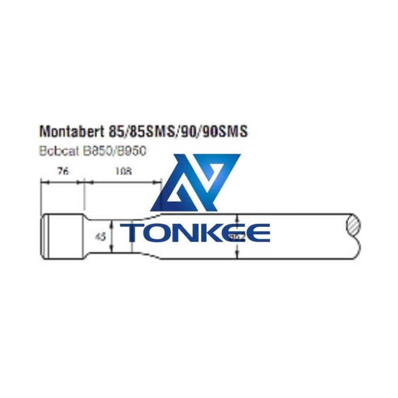 Montabert 8590 wedge 62MM, chisel hydraulic hammer breaker | Partsdic®
