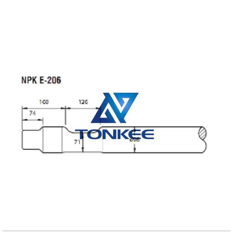 Shop NPK E-206 Tool 96MM chisel hydraulic hammer breaker | Partsdic®