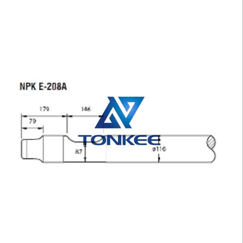 OEM NPK E-208A Tool 116MM chisel hydraulic hammer breaker | Partsdic®