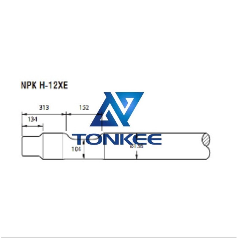  NPK H-12XE Tool 136MM, chisel hydraulic hammer breaker | Partsdic® 