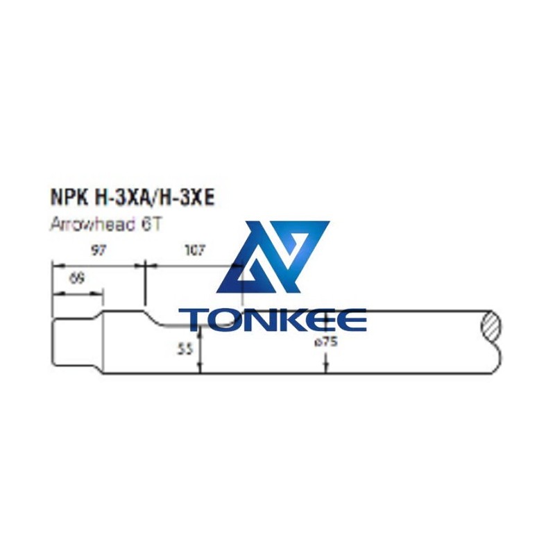OEM NPK H-3XAH-3XE Tool 75MM chisel hydraulic hammer breaker | Partsdic®