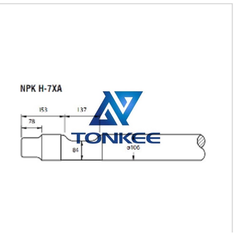 NPK H-7XA Tool 106MM, chisel hydraulic hammer breaker | Partsdic® 