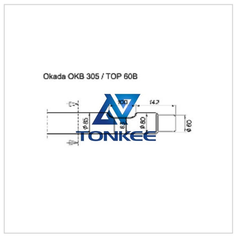 Shop OKADA OKB305 Rock breaker blunt tool 85MM chisel hydraulic hammer breaker | Partsdic®